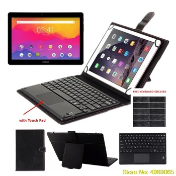 

for Prestigio Grace 7781 5771 5791 3301 3201 3101 4G 10.1 inch Tablet Bluetooth Touchpad Keyboard _Free Keyboard Stickers