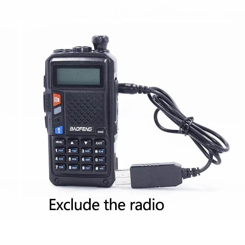 

Baofeng USB Charger Cable with Indicator Light for Walkie Talkie BaoFeng BF-UVB3Plus Batetery Ham Radio CB Radio