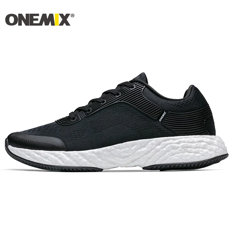 

ONEMIX Anti-skid Outsole Running Shoes Men Breathable Elastic Flexible Midsole Athletic Sneakers Soft Durable Outdoor Sport Shoe