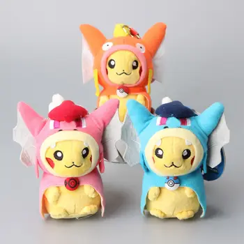 

6" 15 cm Pikachu Cosplay Magikarp Plush Keychains Blue Color Lovely Magikarp Cute Stuffed Toys