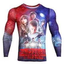 Compression Clothing Stranger Things 3D T Shirt Anime Mens Workout Clothes Popular Tee Shirts Hip Hop Tshirt Plus Size XXXL
