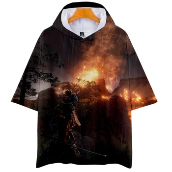 

2019 3D Sekiro Shadow Die Twice Casual short sleeves Women and Men summer Clothes 2019 Hot Sale hoodies Short Sleeves Plus Size