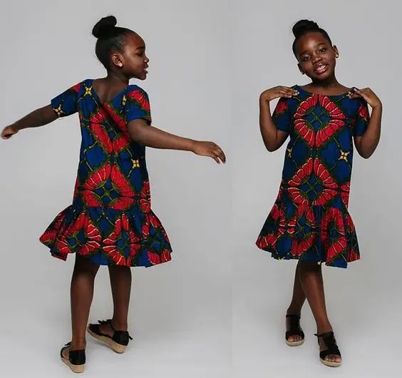 

Women African Clothing Special Offer Cotton Women 2017 New African National Wedding Dress It Hot Child Children Totem Printing