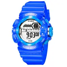 Студентов и школьников спортивные часы светодиодный Будильник водонепроницаемые светодиодный электронные цифровые часы Relogio Masculino