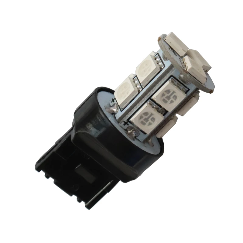100 шт. Автомобильный светодиодный T20 W21W 7440 7443 13 SMD 5050 13smd сигнал поворота светильник