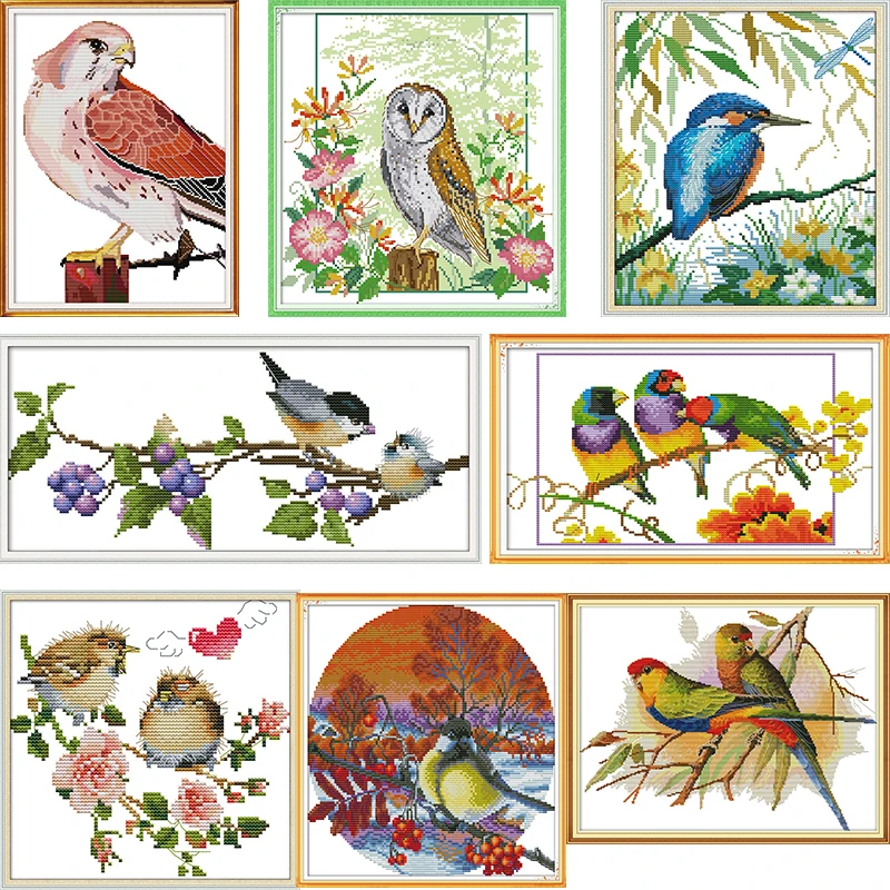 

The Eagle and Bird Series Counted Cross-stitch 11CT 14CT Handwork for Beginner Cross Stitch Kit Wholesale Embroidery Needlework
