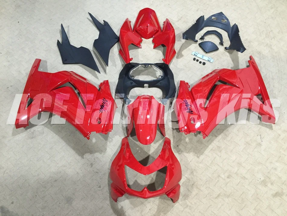 

New Injection mold ABS Fairing kit for Kawasaki ninja250 2008-2014 EX250 250 2008 09 10 11 12 13 14 fairings cool red black