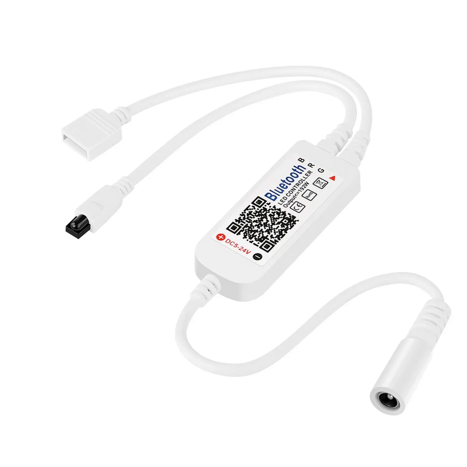 Bluetooth Controller Wireless Bluetooth LED Strip Light Controller with 24 Keys IR Remote