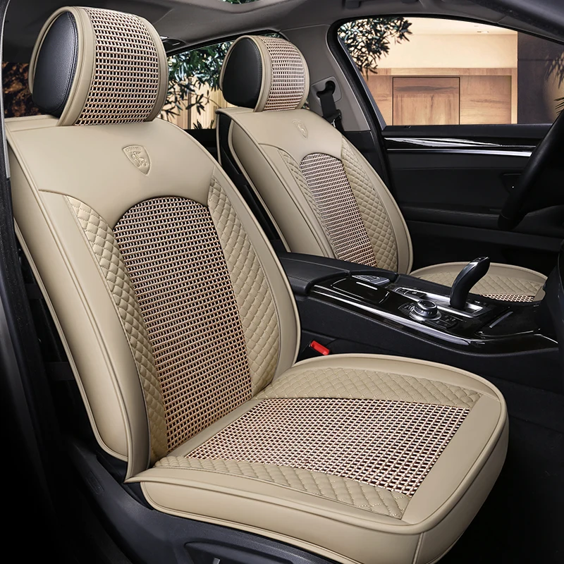 

leather linen car seat cover forAutomotive Seat Covers for toyota lada kalina granta priora renault loganNissan Qashqai Note Mur