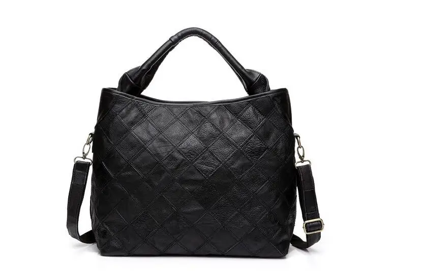 

Hot-selling Miss Daisy 2019 genuine leather patchwork women's shoulder bag large capacity first layer cowhide female handbag