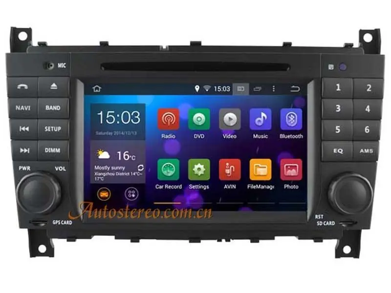 Android 5,1 4 ядра 7 дюймов Автомобильный gps автомобильный dvd плеер с навигацией видео стерео проигрыватель для MERCEDES-BENZ C CLASS W203 CLK W203 G class
