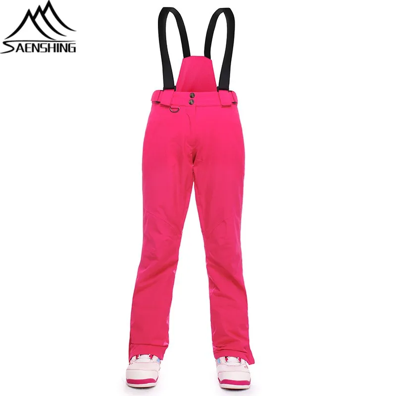 

Saenshing Ski Pants Women Winter Snow Pants Waterproof Windproof Ski Trousers Women Thicken Warm Breathable Snowboard Pants