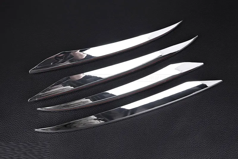 ABS Chrome Car Front Fog Lamp Cover Frame Trim Suit For Mercedes Benz E Class E200 E300l 2016 Car Styling Accessories