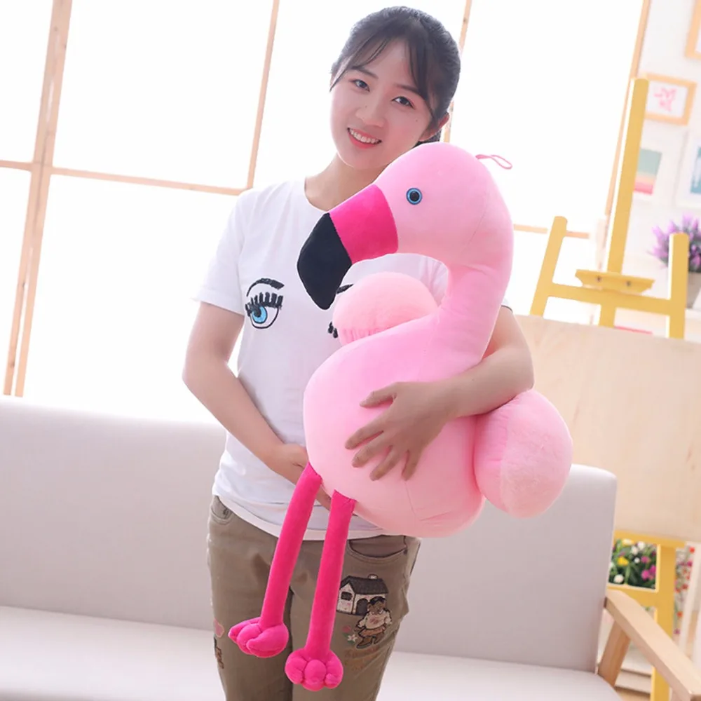 

Babiqu 1pc 40/55cm Cute Pink Flamingo Plush Toys Stuffed Wildlife Bird Swan Dolls for Kids Home Decor Birthday Gift for Lovers