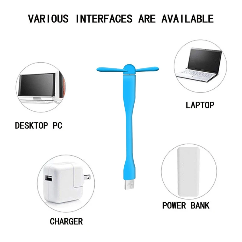 BinFul USB вентилятор гибкий мини выход портативный гаджеты для планшета
