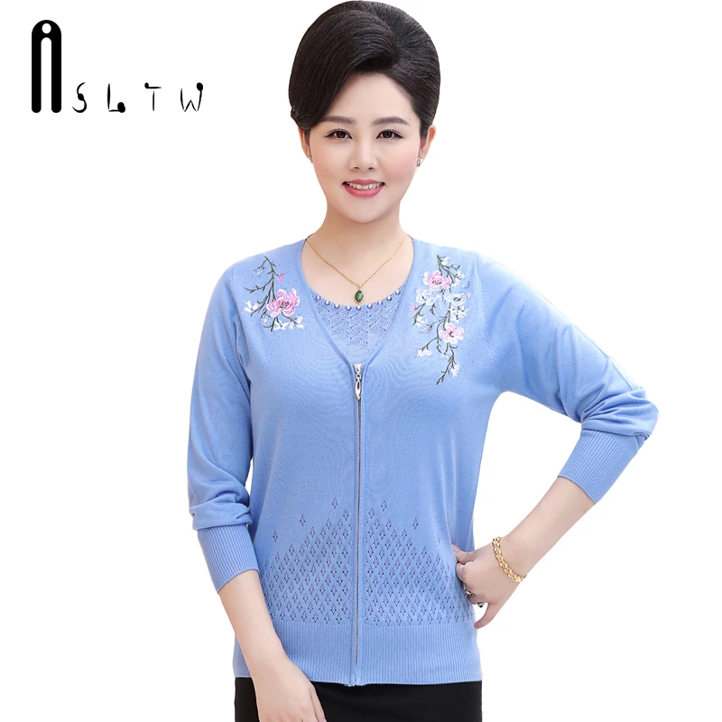 ASLTW Zipper Female Cardigan 2017 New Arrive Embroidery O