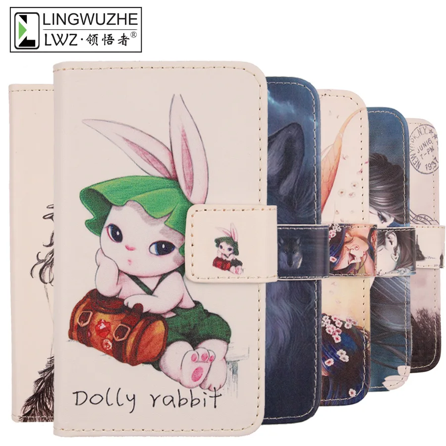 

For Gome U7 Case 5.99" Painting Leather Flip Wallet Smartphone Shell Cover For Gome U7 Phone Holster Cases