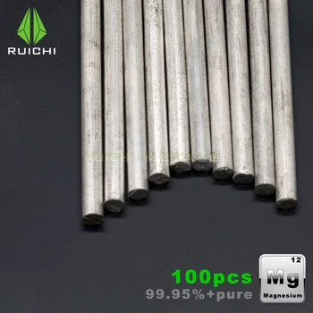 

100pcs magnesium Rods magnesium metals sticks 99.95% pure