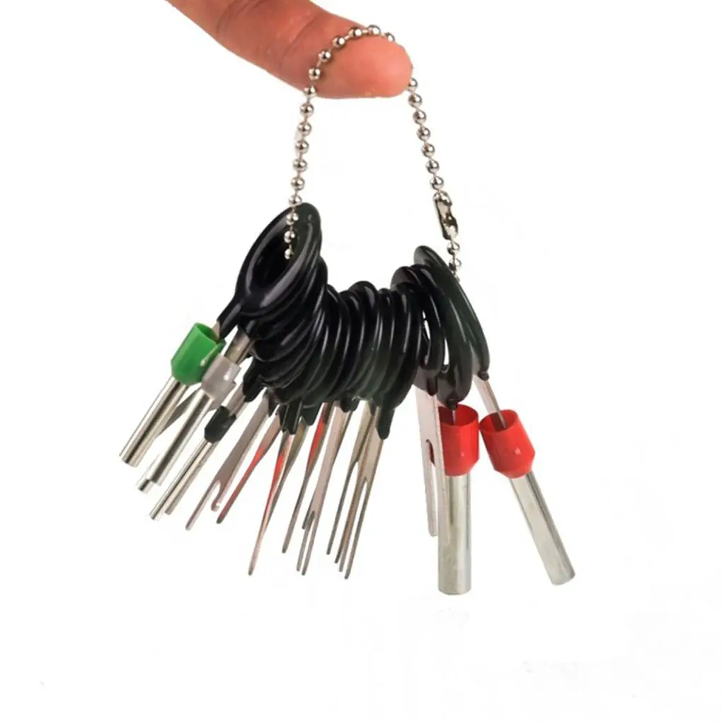 

8pcs/18pcs Car Plug Circuit Board Wire Harness Terminal Extraction Pick Connector Crimp Pin Back Needle Remove Tool
