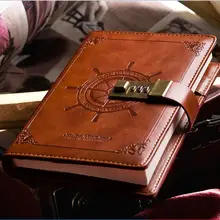 Тенденции B6 в морском стиле путешествия планировщик Журнал Ноутбук искусственная кожа тетрадь для упражнений с паролем тиснением навигации логотип 1243