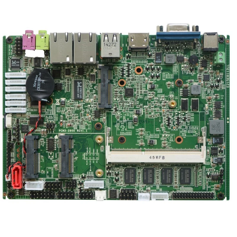 

Fanless Mainboard Intel Atom CPU 2Gb Ram 6 COM 2 LAN LVDS HDMI VGA Industrial Motherboard