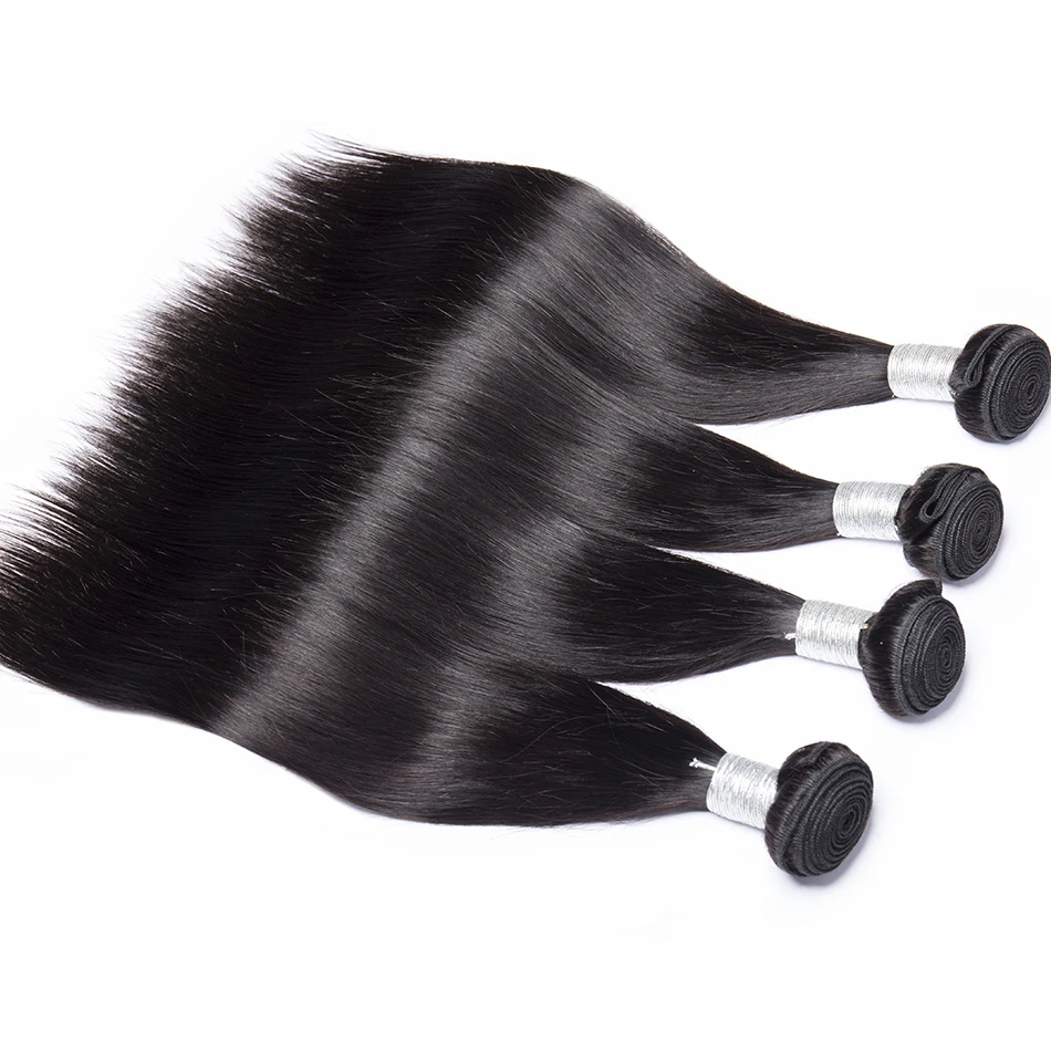 Virgo Malaysian Straight Hair 4 Bundles With Closure Human Hair Weave Bundles With Closure Remy Hair Extensions Can be Dyed Virgo Malaysian Straight Hair 4 Bundles With Closure Human Hair Weave Bundles With Closure Remy Hair Extensions Can be Dyed