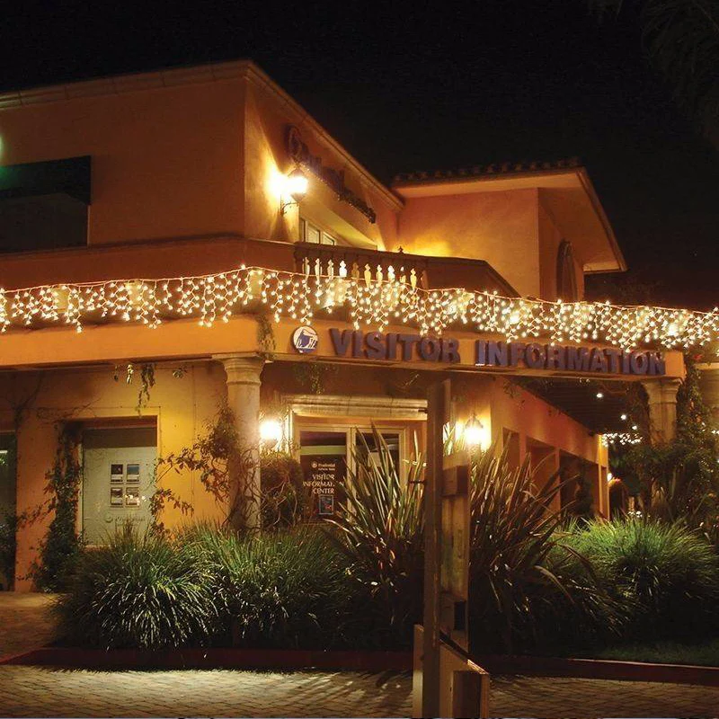 LED Curtain Icicle String Christmas Lights 5M Droop 0.4-0.6m 96LED For Outdoor Street Festoons Garland Wedding Party Decoration LED Curtain Icicle String Christmas Lights 5M Droop 0.4-0.6m 96LED For Outdoor Street Festoons Garland Wedding Party Decoration