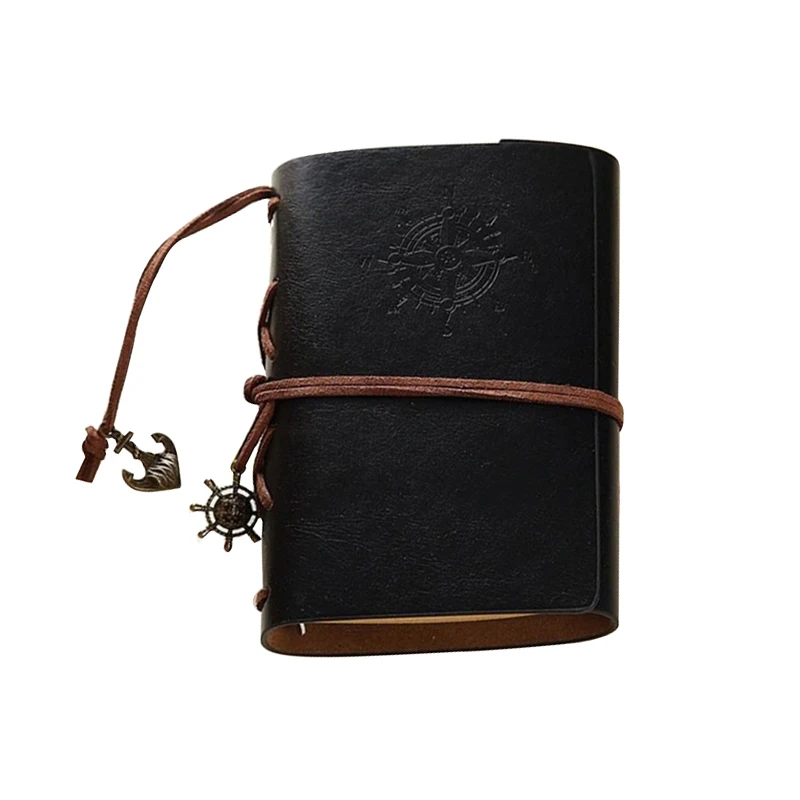 

Retro Personality Notebooks Journal Notepads Ring Binder Diary Notebook Black S