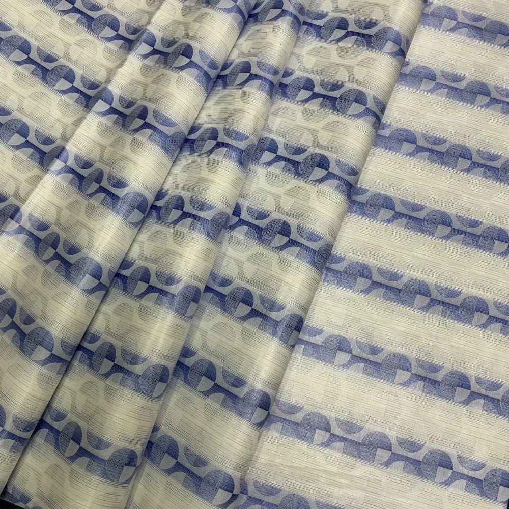 

top quality yarn dyed style bazin riche getzner basin african fabric 5yards cotton tissu africain brocade fabric for man & woman