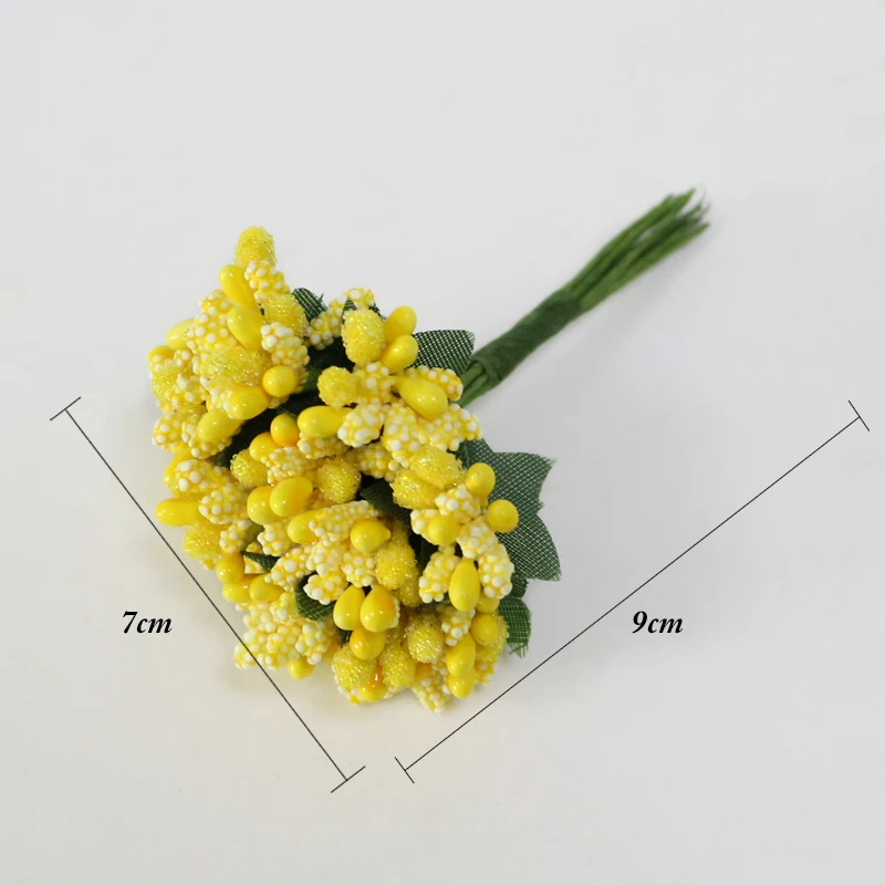 JAROWN Artificial Small Berry Colorful Beads Candy Box Gift Box Accessories DIY Wedding Creative Garland Flores Decor Flower (27)