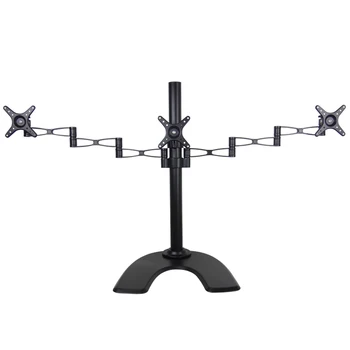 

three-screen 27inch lcd tv table mount monitor desk support Led bracket lcd holder