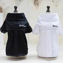 Летняя одежда для щенков, собак, кошек, хлопковая футболка, клетчатая рубашка с отворотами, куртка, жилет, одежда, костюм, одежда для маленьких собак