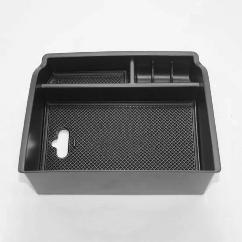 ABS+ резиновая автомобильная коробка для хранения, черные аксессуары, подлокотник, контейнер для хранения, нескользящий коврик для Toyota Hilux Revo