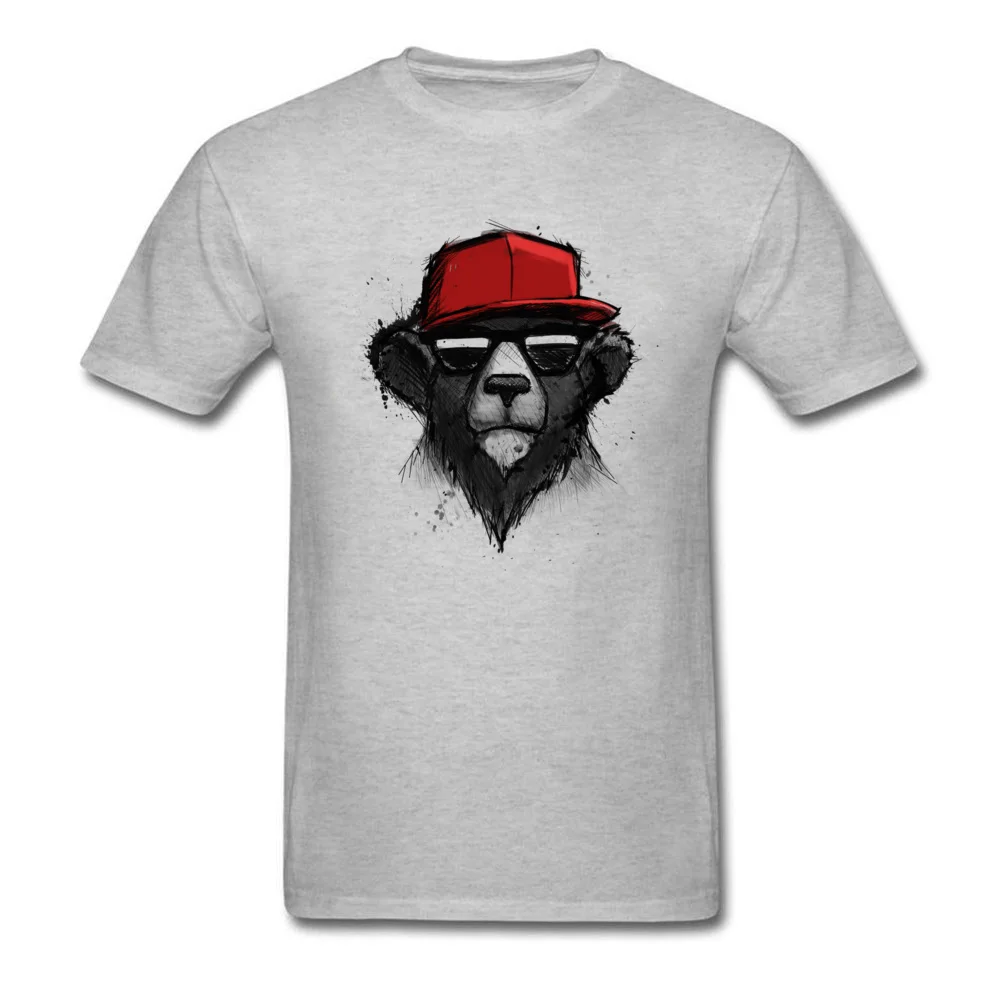 Cheap Male Top T-shirts Dope Bear 3D Printed Tees Pure Cotton Short Sleeve Classic Tee-Shirts O Neck Drop Shipping Dope Bear grey