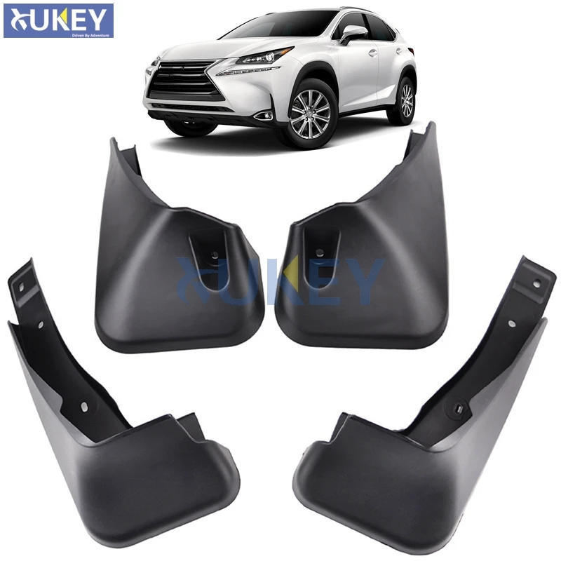 

For Lexus NX NX200T NX300H 2015 2016 2017 Mudflaps Splash Guards Front Rear Mud Flap Mudguards Fender Set Molded Mud Flaps