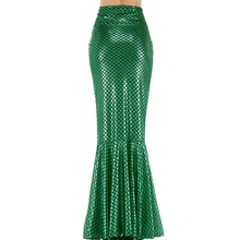 Пикантные Длинные Макси Высокая талия однотонные осенние для женщин юбка мода г. Элегантный Русалка Юбки для