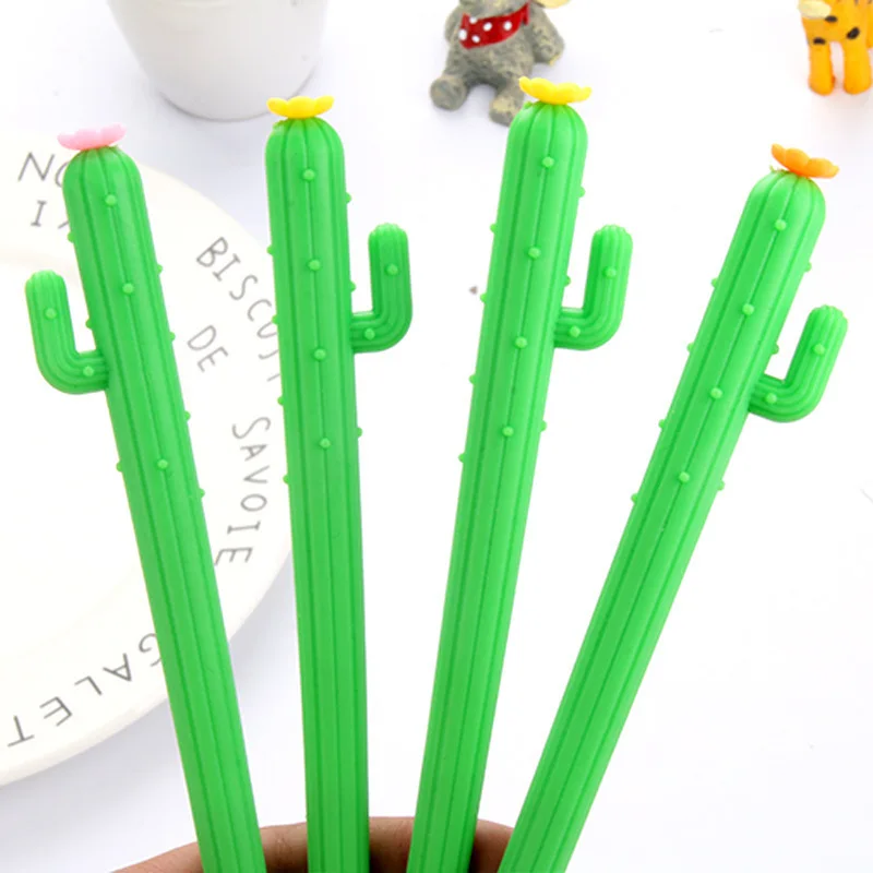

Novelty Creative Cactus Plant Modelling Soft Pen Cartoon School Stationery for Children's Gifts Korean Material Escolar