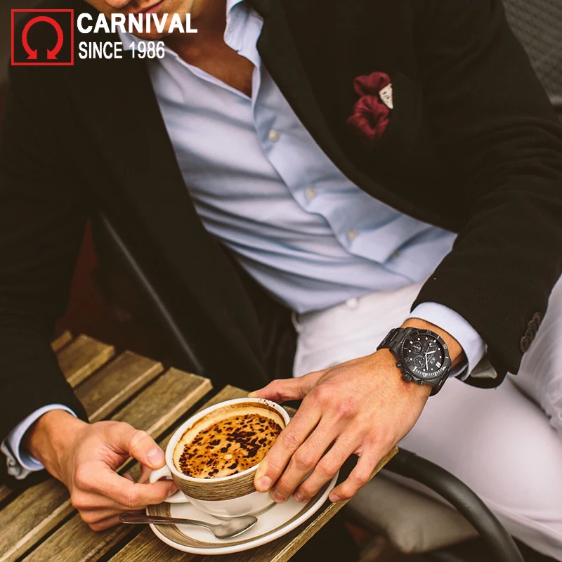 New 2018 Sport Carnival Designer Mechanical Automatic Watch Men Multifunction Waterproof Mens Watches Military Clock Submariner
