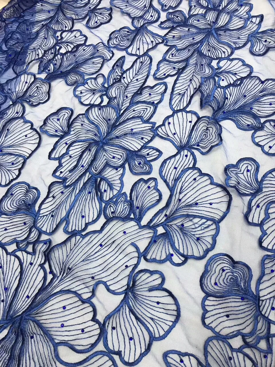 

African Lace Fabric, Newest Nigeria Lace Fabric for Wedding, Embroidery Tulle Net Lace Materials