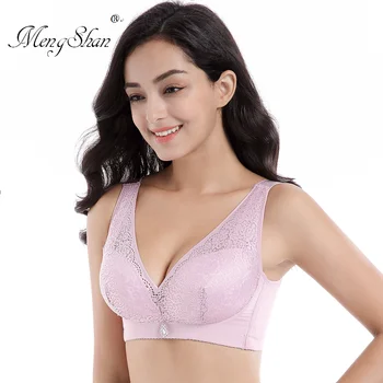 

MengShan Waistcoat large bra Fat mm Lady Underwear Adjustment type big size bra Big Chest Sexy Gathering plus size women 120E