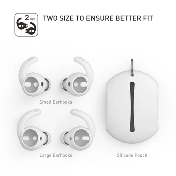 

Silicone Earhook Covers for Airpods 2 Accessories Eartips Cap Pouch for Huawei Freebuds2/Flypods Headphone Protective Box