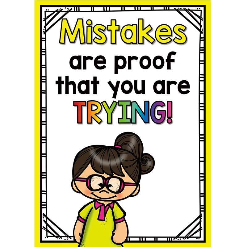 Cartão de Pensamento Brinquedos para Crianças Sala de Aula Inglês a4 Plástico Grande Conceito Modelo Cartaz Educacional Decoração 12 Pçs - Set 9 cartão de pensamento conceito modelo cartaz educacional