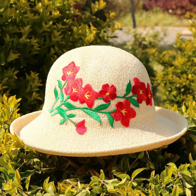 Теплая утолщенная хлопковая панамка с вышивкой Рыбацкая шляпа на открытом воздухе Дорожная шляпа шляпы от солнца для мужчин и женщин 508