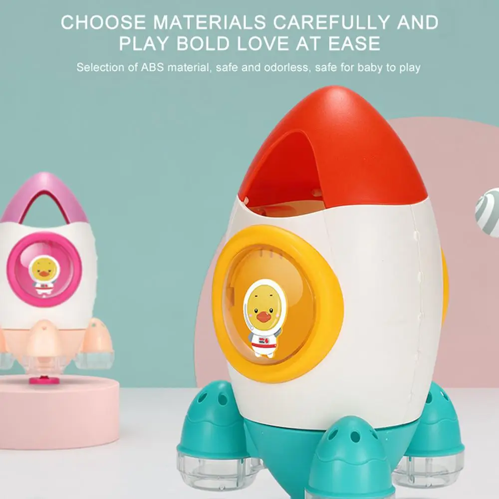 Baby Roating Water Spray Rocket Bath Toy Cute Cartoon Bathroom Bathing Tub Shower Play Water Toys Bath Toys For Kids Baby Roating Water Spray Rocket Bath Toy Cute Cartoon Bathroom Bathing Tub Shower Play Water Toys Bath Toys For Kids