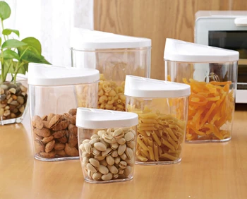 

5pcs/lot storage box bins potes de cozinha bottle jar cooking tools kitchen garrafa spice container sugar bowl set for spices