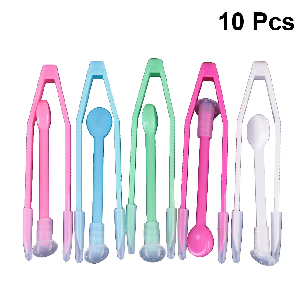 

10pcs Tweezers and Suction Stick Contact Lenses Case Inserter Remover for Travel (Mixed Color)