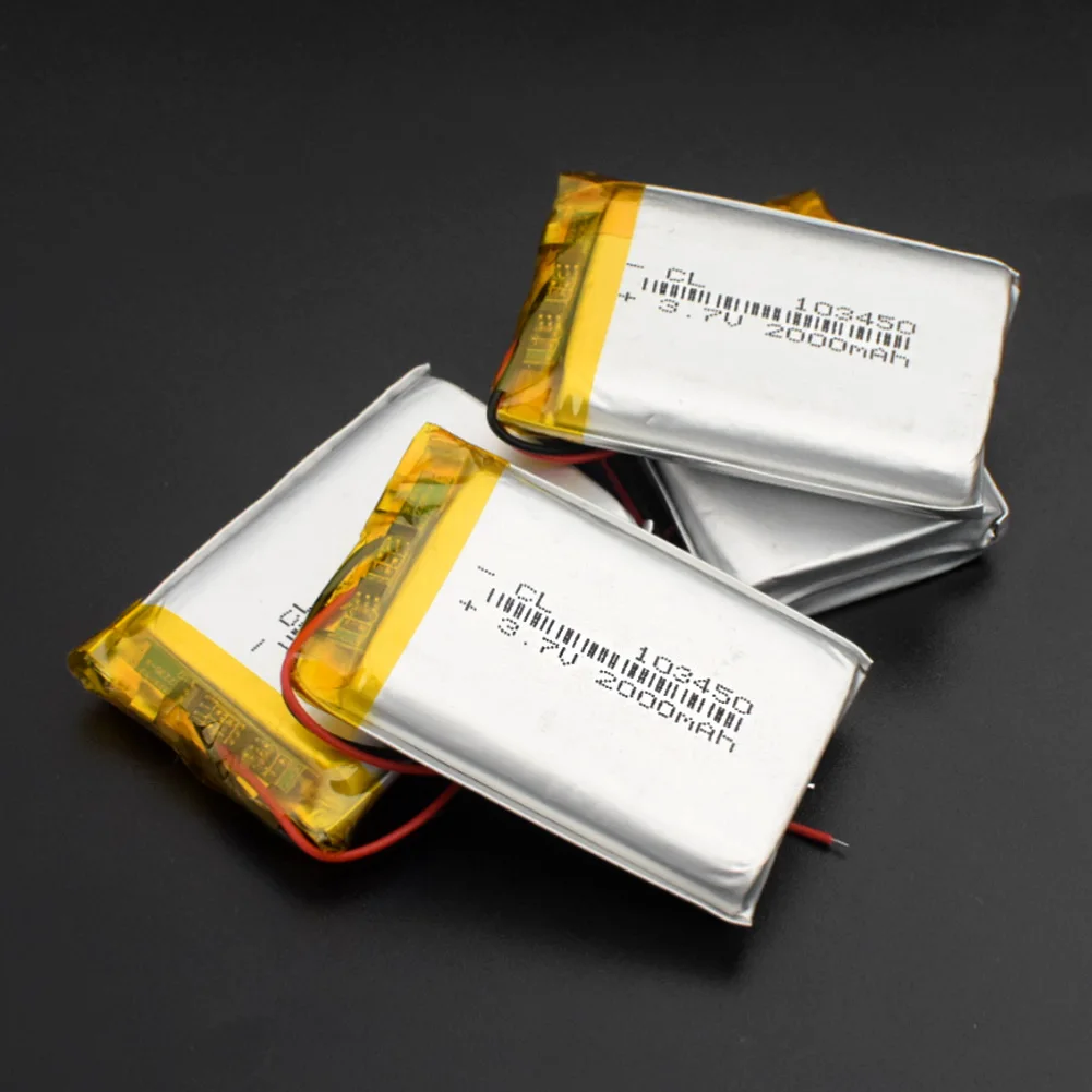 103450 3,7 V 2000mAh Lipo батарея Замена литий-ионных Lipo ячеек литий-полимерная аккумуляторная батарея для Bluetooth динамика