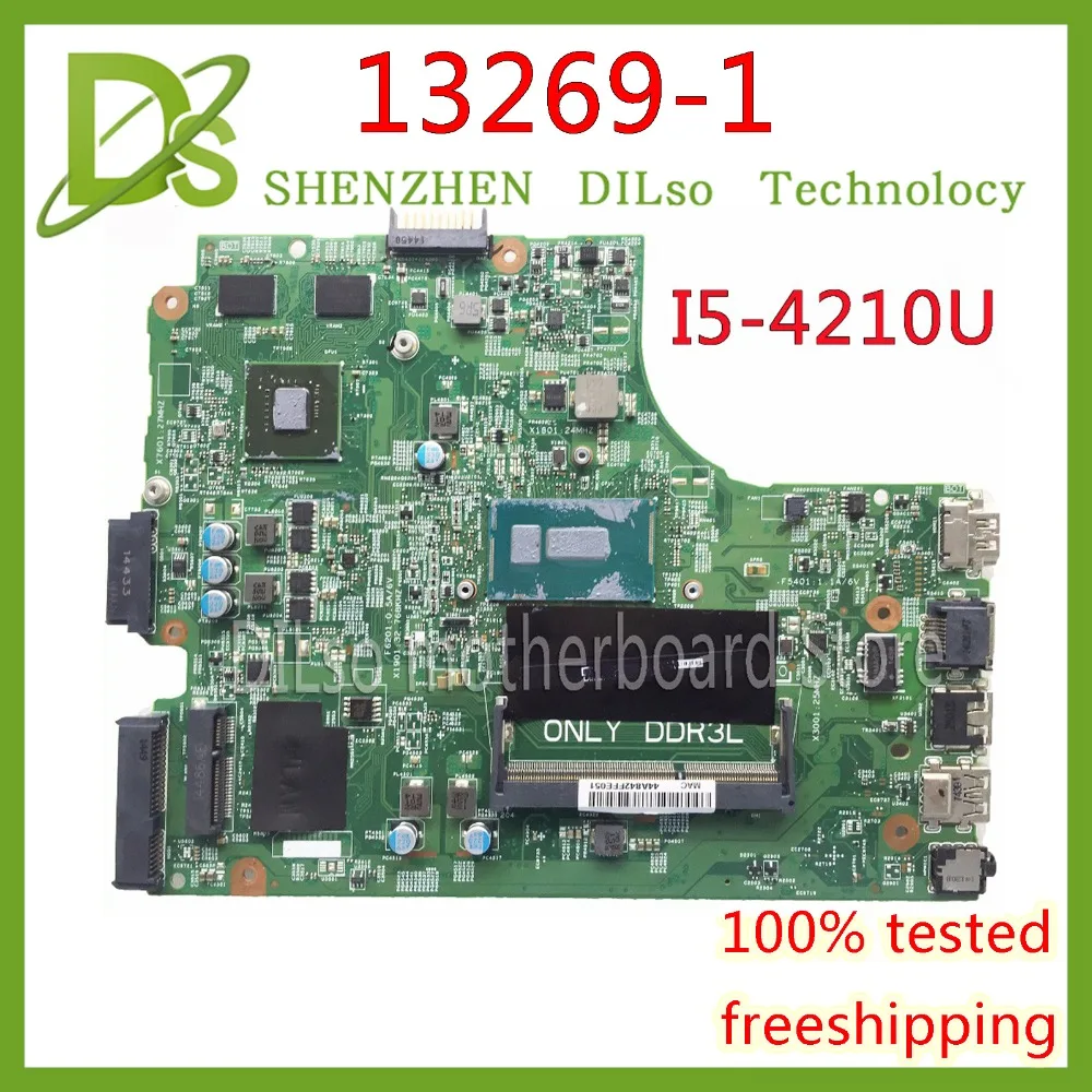 KEFU 13269-1 для DELL inspiron 3542 3442 5749 материнская плата PWB FX3MC REV A00 I5-4210U GT820M PM | Компьютеры и