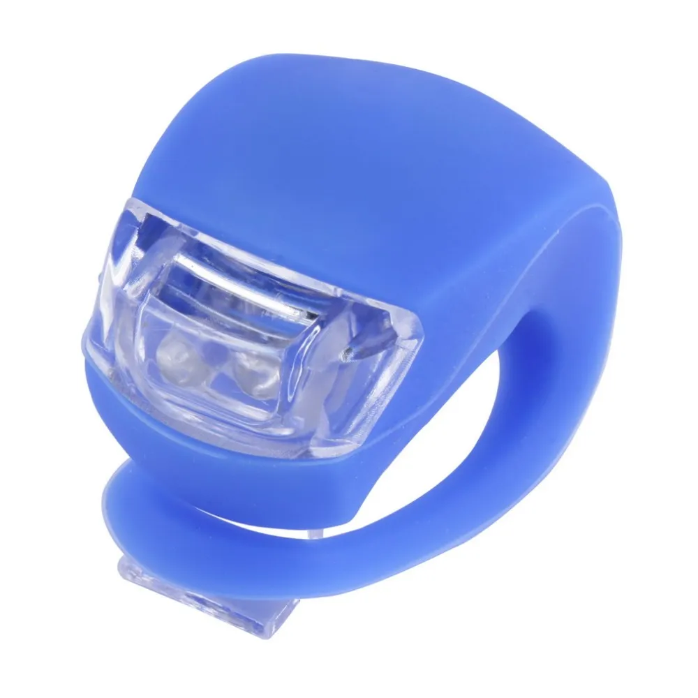 Clearance 1 pc Waterproof Silicone LED Bike Bicycle Cycling Head Front Rear Wheel LED Flash Light Lamp with LR1130 battery Newest 11