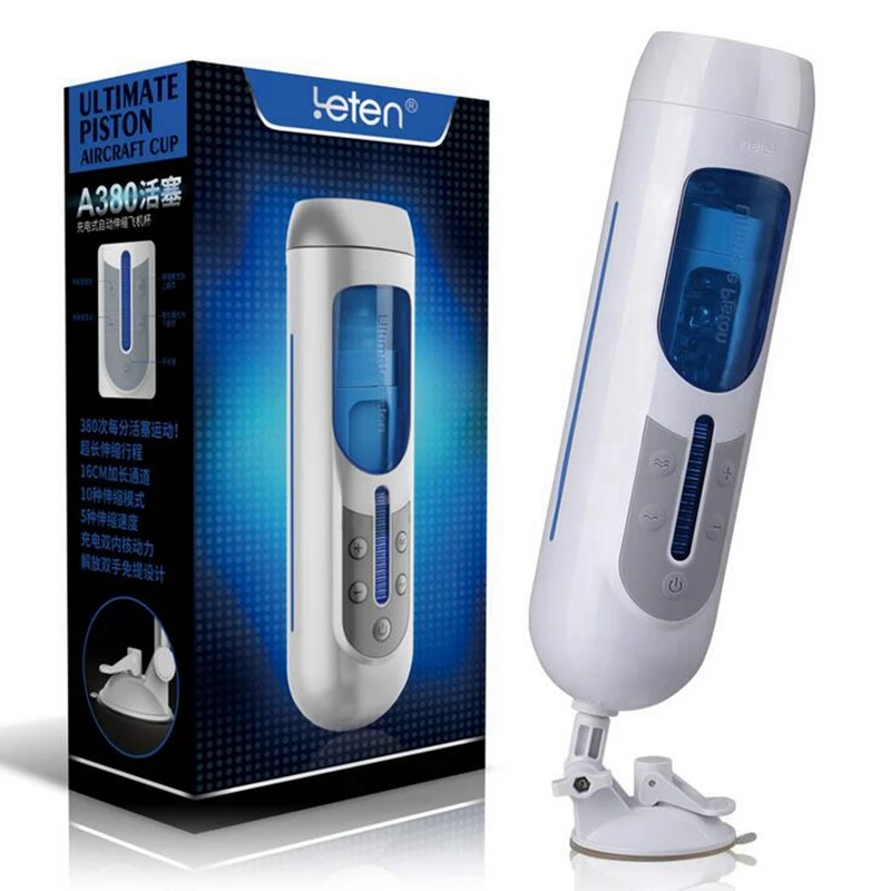 Leten A380 Automatic Male Masturbator 10 Kinds Modes High speed Piston Artificial Vagina Cunt Voice Interaction Sex Toys for Men